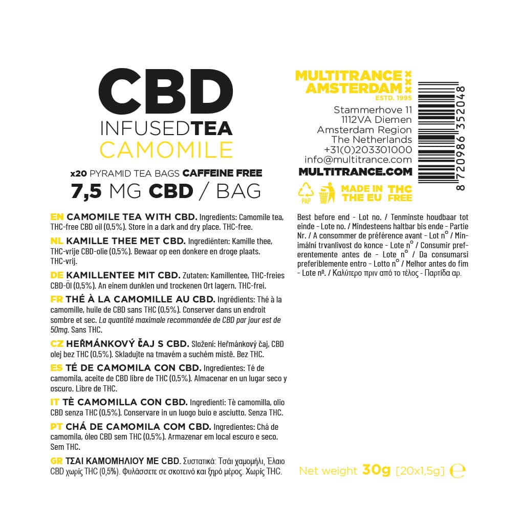 CBD Infused Thee – 3 Smaken | Sample Pack (3 Theezakjes)
