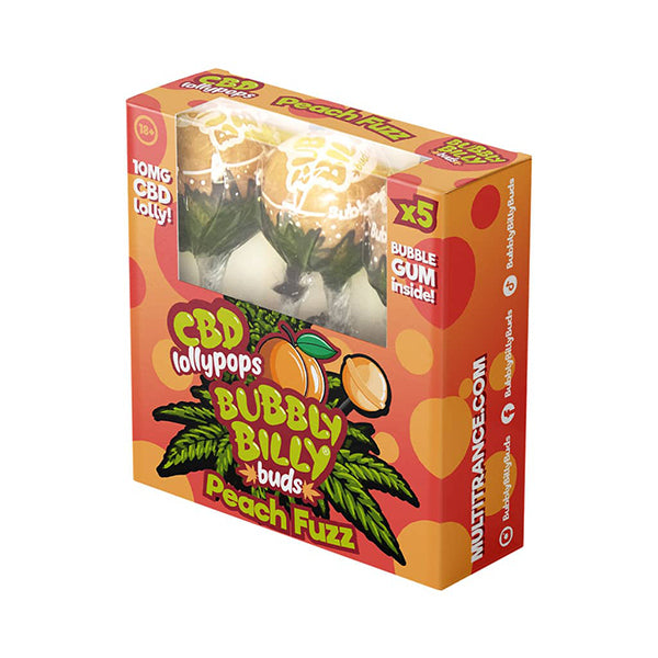 CBD Peach Fuzz Lollies – Gift Box (5 Lollies)