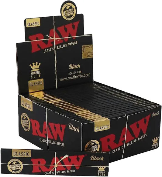 RAW Classic Black Kingsize Slim | Rolling Paper