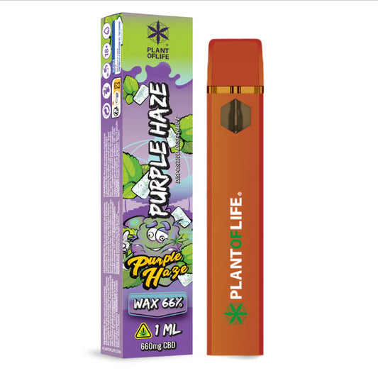 PLANT OF LIFE WAX Purple Haze 1 ml – 66 % CBD