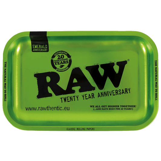 RAW 20th Anniversary Green Rolling Tray X-LARGE (17x27cm)