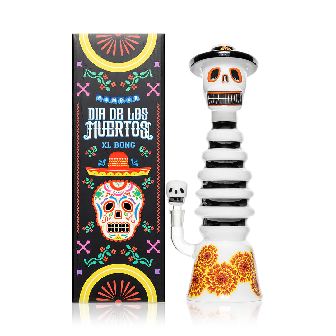 Hemper | Dia De Los Muertos Skull XL Bong 13.2”