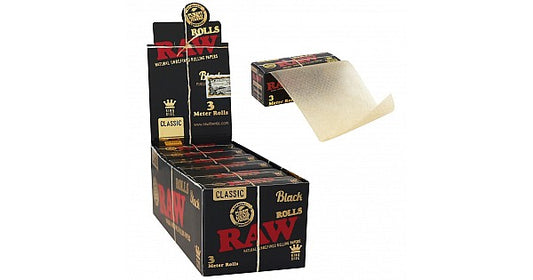 Raw Black – Rolls 3 meter rolvloei