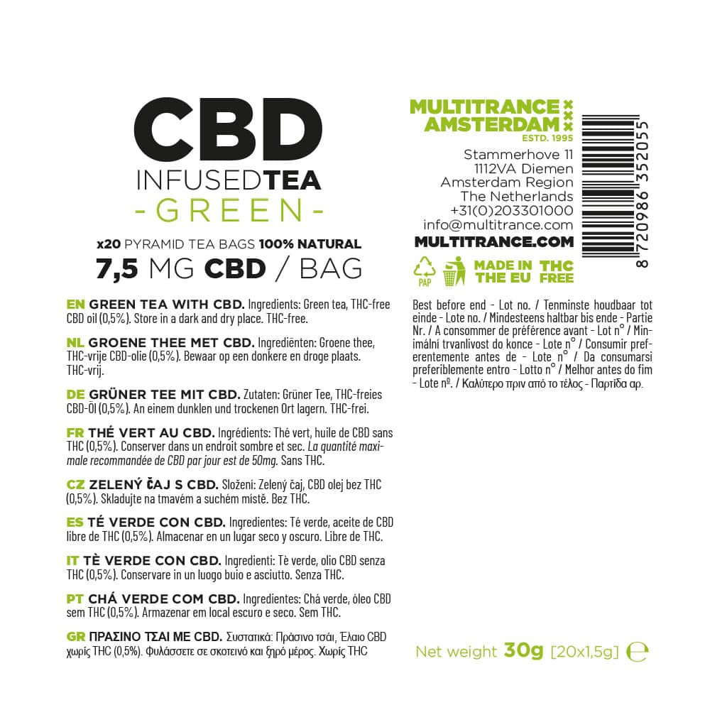 CBD Infused Thee – 3 Smaken | Sample Pack (3 Theezakjes)