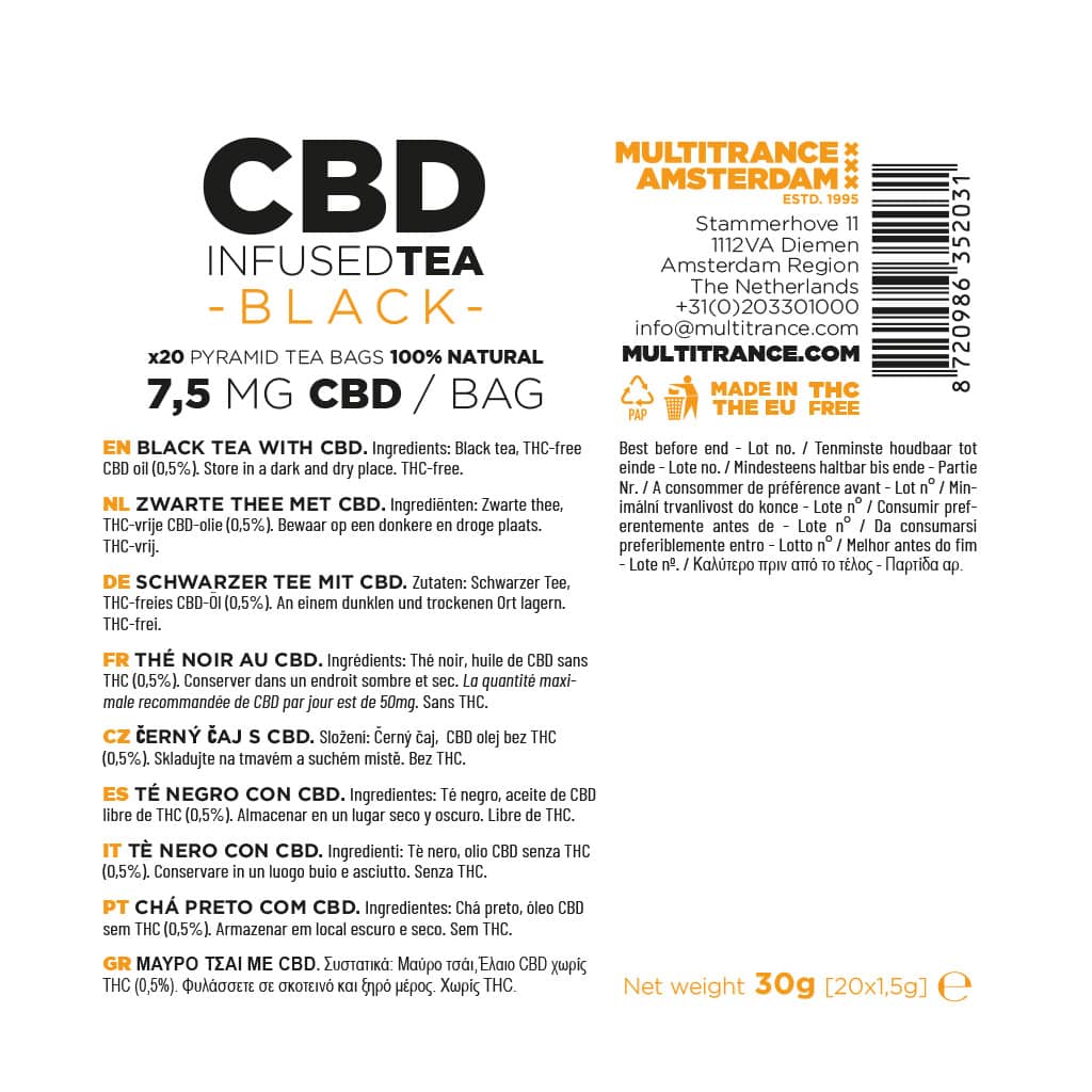 CBD Infused Thee – 3 Smaken | Sample Pack (3 Theezakjes)