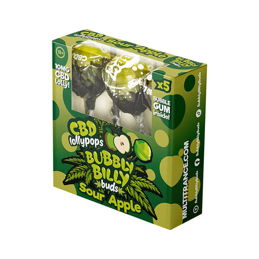 CBD Sour Apple Lollies – Gift Box (5 Lollies)